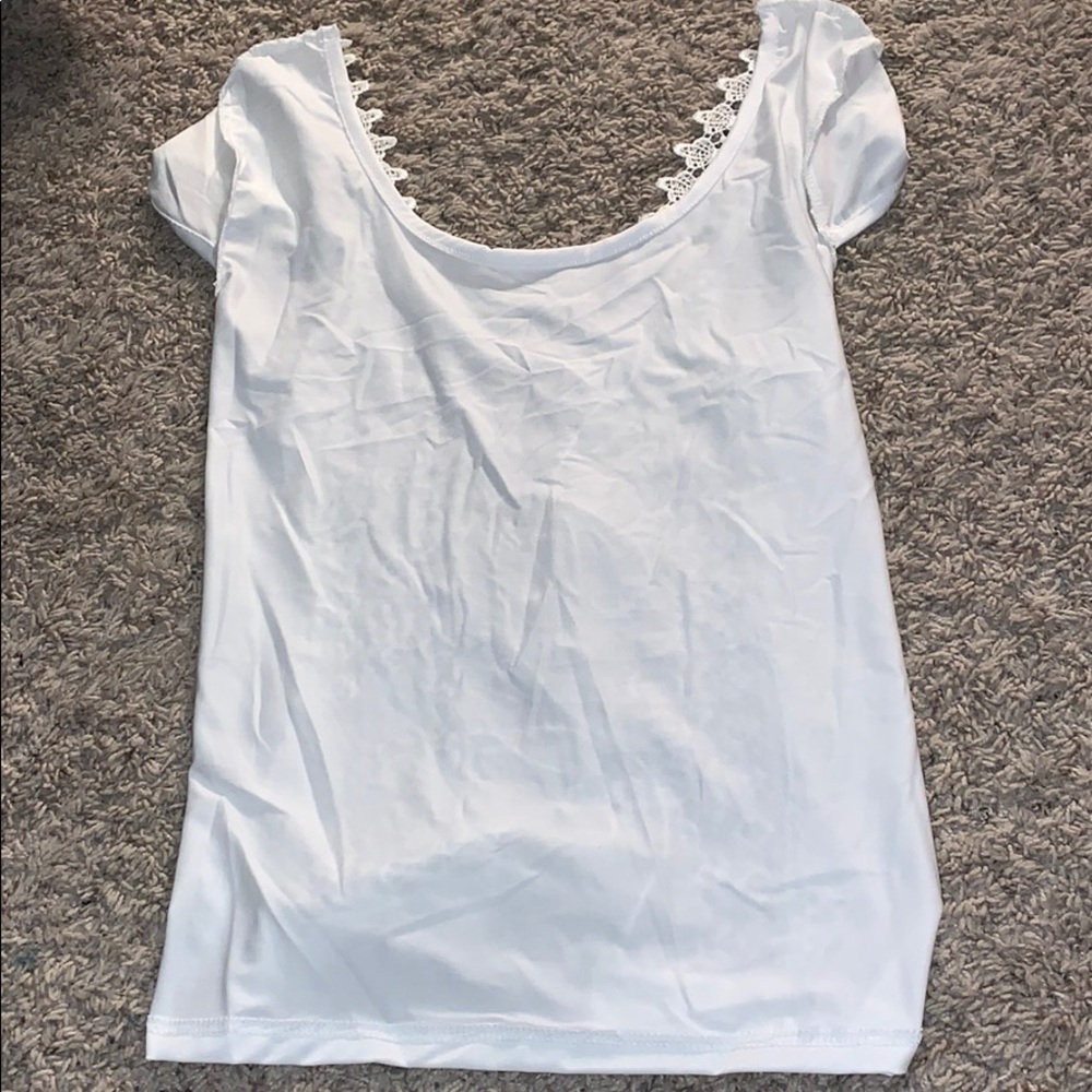 White lace top
